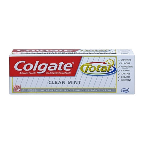 Colgate Total Advanced Clean Mint Toothpaste Trial size, 0.75 Oz